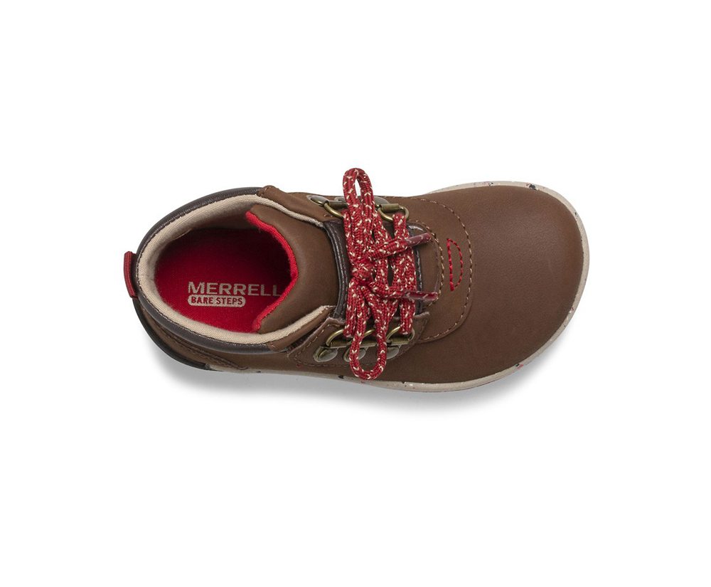 Merrell Boots Brown - Bare Access Steps® 2.0 Jr. - Kids 97RVAIZTL